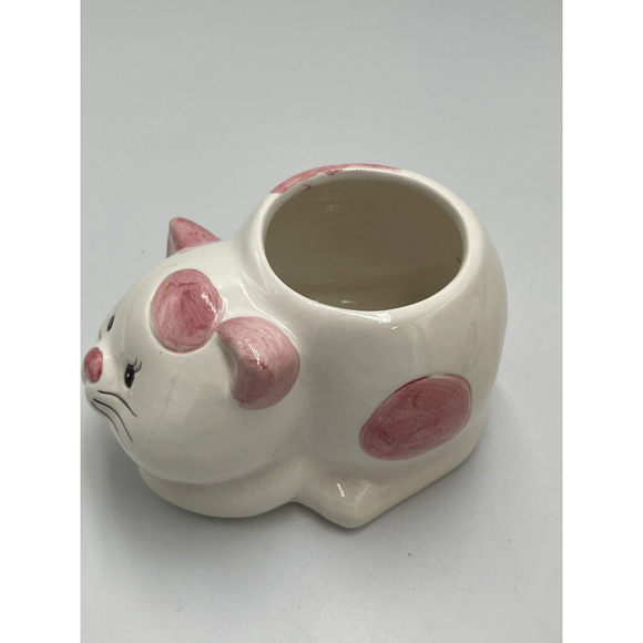 MSR Imports Kitten Vases Planters Kitschy Trinket Holder Lot Of 3 #6493 C2000 - Picture 3 of 9